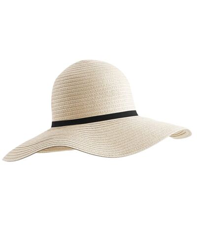 Beechfield Womens/Ladies Marbella Wide Brim Sun Hat (Natural)
