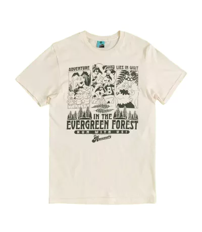 T-shirt Adventure Lies In Wait Adulte Blanc Blanc Cassé The Raccoons