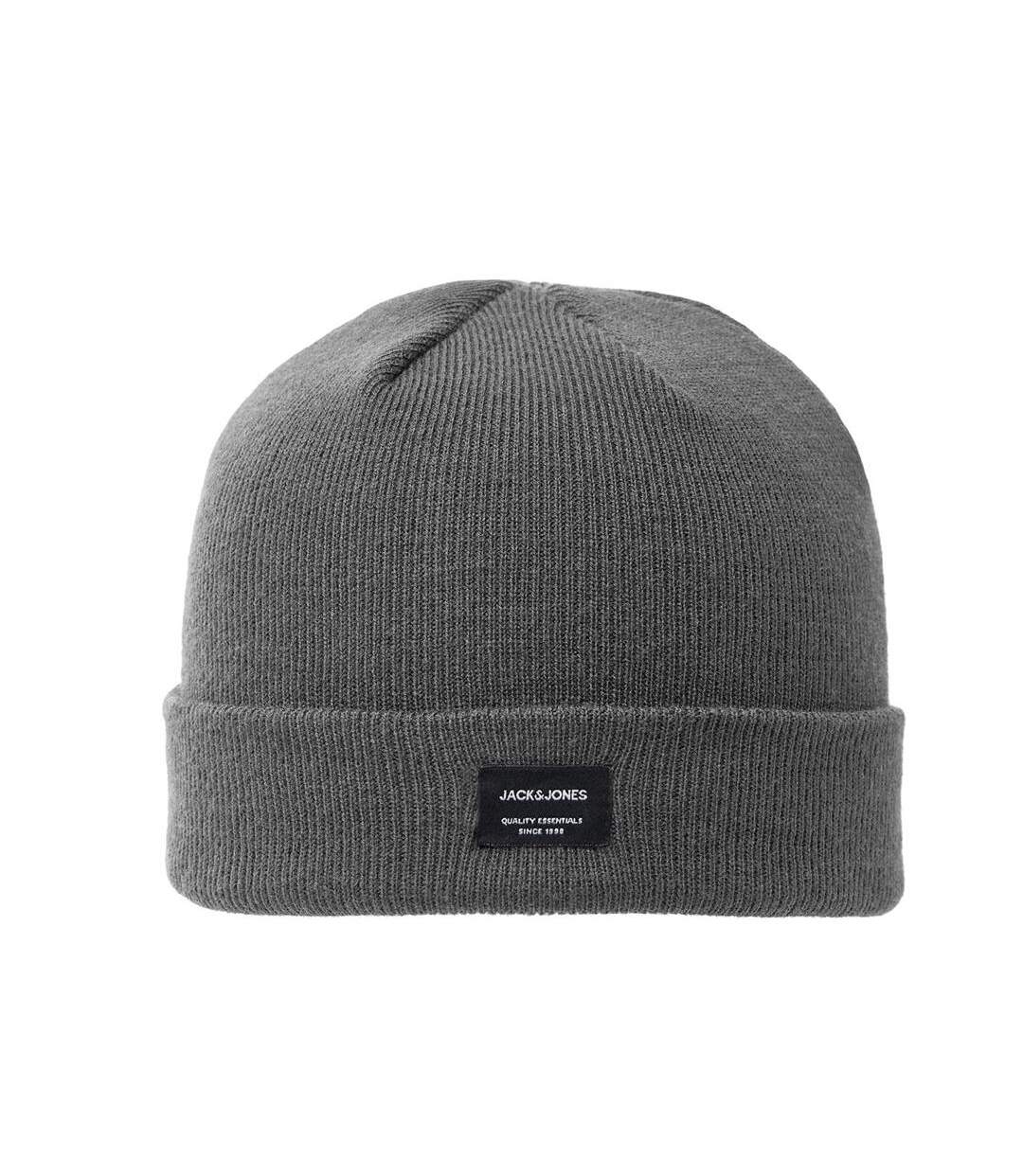 Bonnet gris homme jack & jones beanie-1