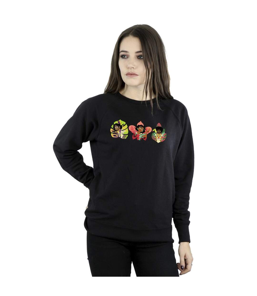 Disney Womens/Ladies Encanto Family Line Sweatshirt (Noir) - UTBI16947-2