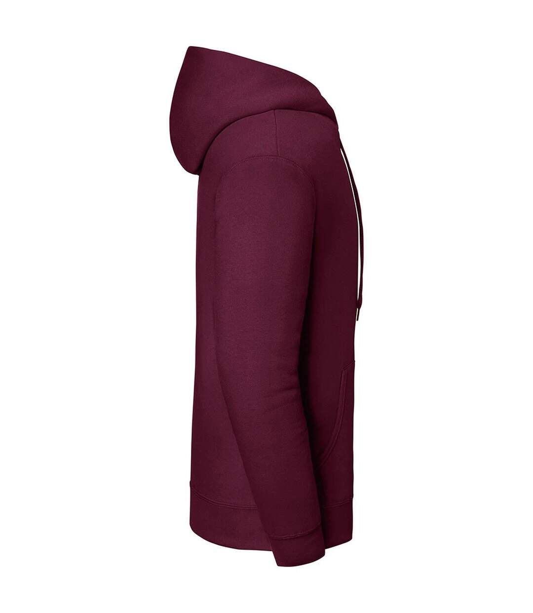 Unisex Adult Iconic Premium Hooded Sweatshirt Burgundy Fruit Of The Loom-3