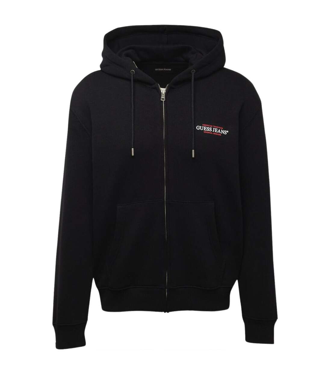 Veste À Capuche Motif/style Logo Jeans Daring Ocean Homme Noir Guess-1