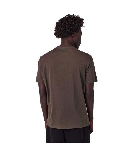 Mens Geometric Cotton Regular T-shirt Khaki Tone Armani Exchange