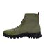 Mens Lucas Leather Combat Boots Light Green Firetrap-3