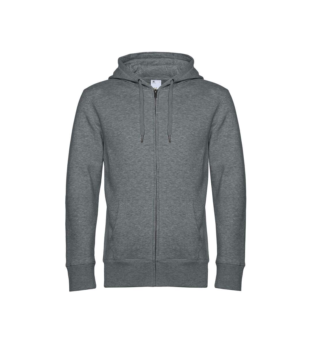 Veste à capuche king homme gris foncé chiné B&C