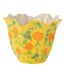 Vase Déco Fleurs en Argile Alegria 32cm Jaune-1