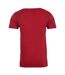 T-shirt manches courtes unisexe rouge foncé Next Level