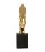 Tête de Cheval sur Socle Hollywood 95cm Doré-4