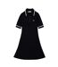 Womens/ladies Flared Seamless Polo Shirt Dress Blue Lacoste-2