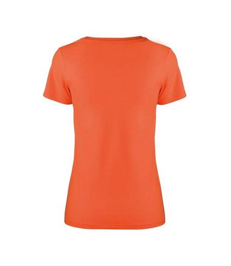Womens/ladies Impact Softex T-shirt Tangerine Spiro