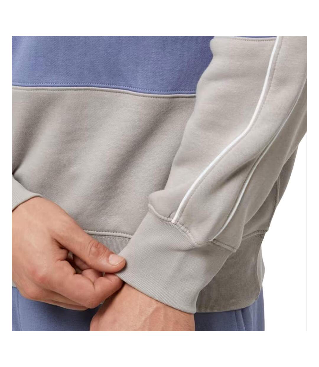 Sweat gris/bleu homme nike fleece-2