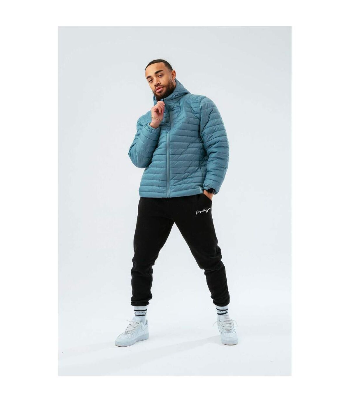 Hype Mens Puffer Jacket (Blue)