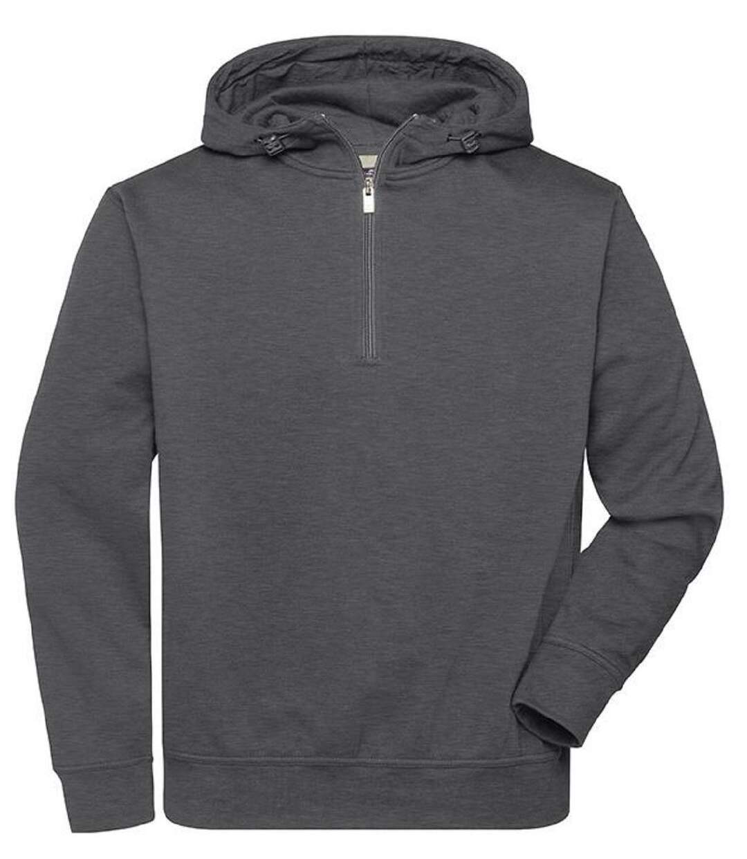 Sweat à capuche workwear - Unisexe - JN839 - gris foncé mélange