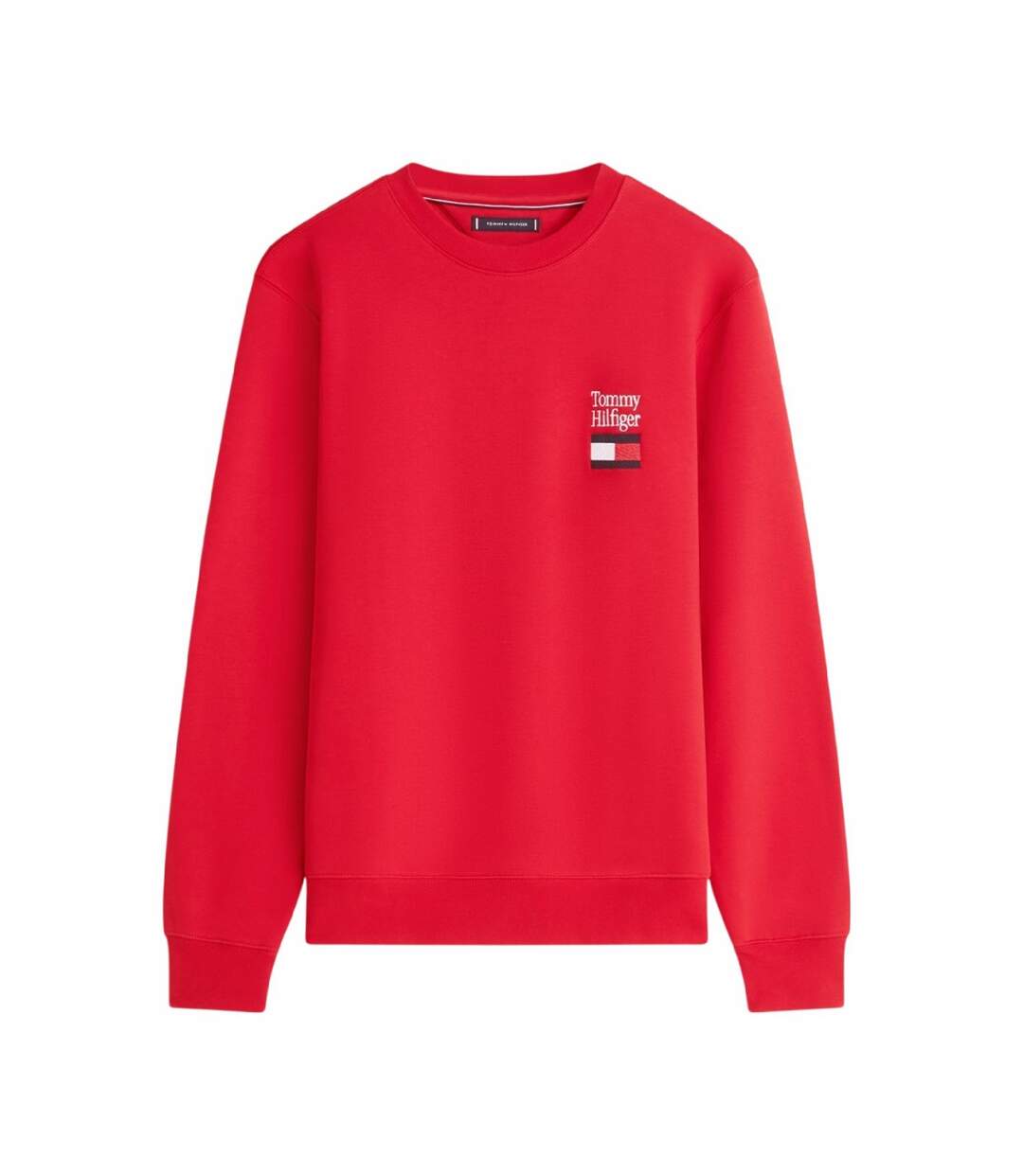 Mens Embroidered Logo Sweatshirt Red Tommy Hilfiger-2