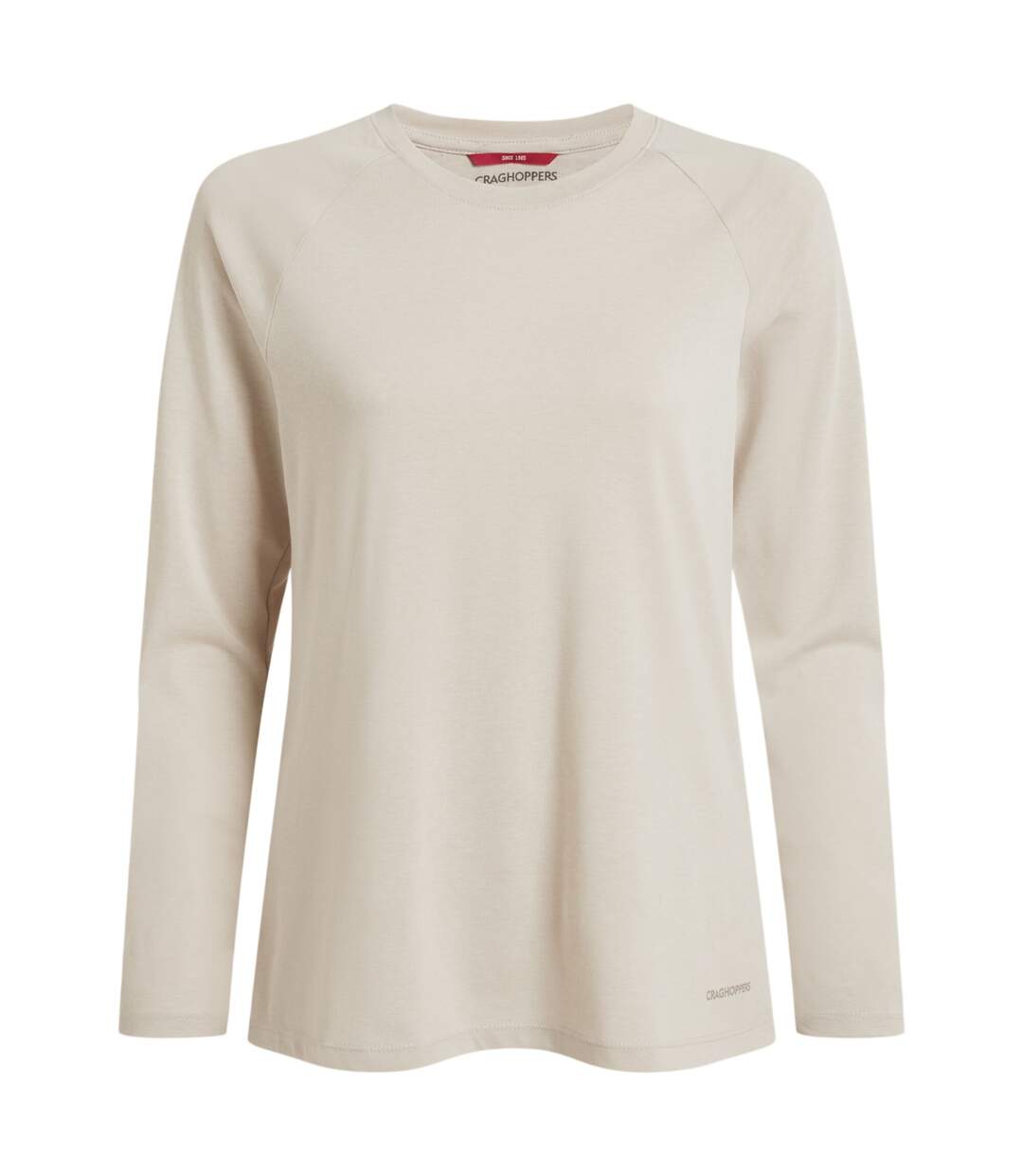 Womens/ladies Nour Nosilife Long-sleeved T-shirt Oyster Marl Craghoppers-2