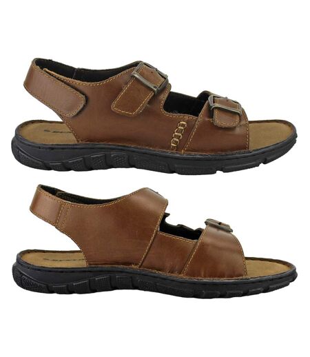Dunlop - Sandales d'été en cuir pour homme idéales pour la plage et la marche