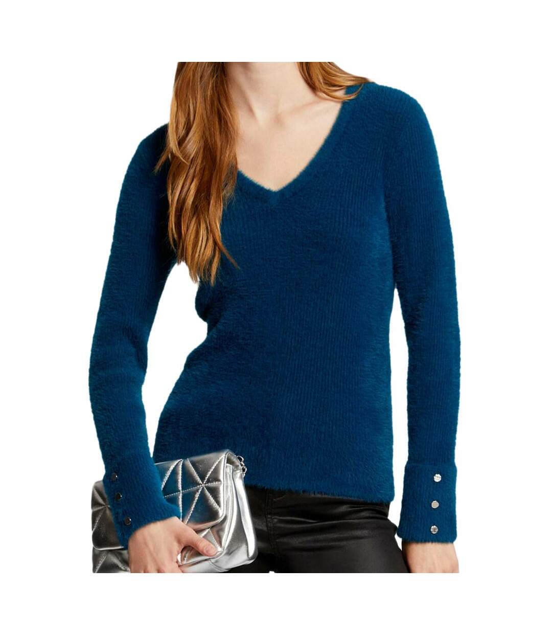 Pull Bleu Femme Morgan Moove - L-1