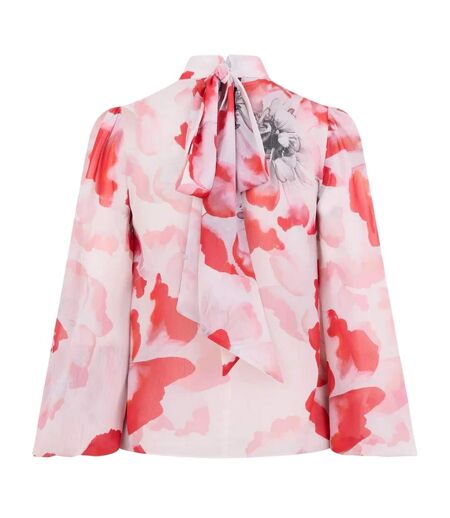Blouse Manches Bouffantes Motif/style Floral Femme Blanc Cassé Ted Baker