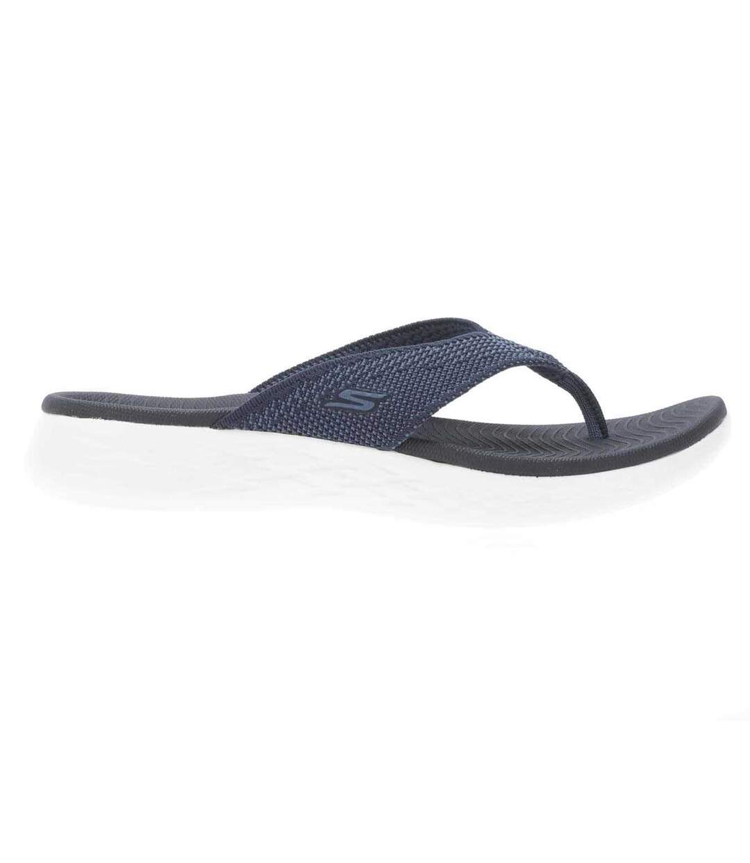 Womens/ladies on-the-go 600 flourish sandals navy Skechers-4