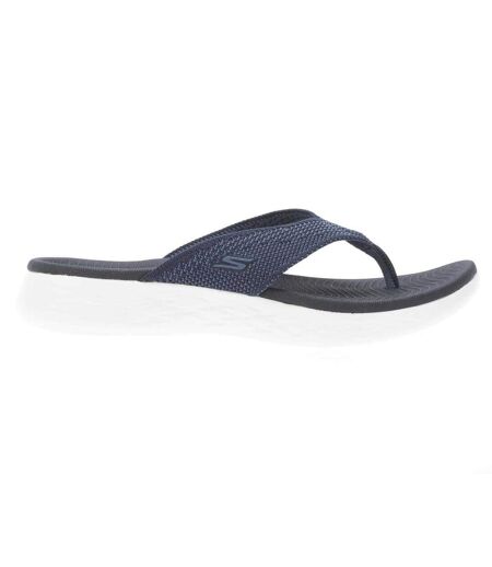 Womens/ladies on-the-go 600 flourish sandals navy Skechers