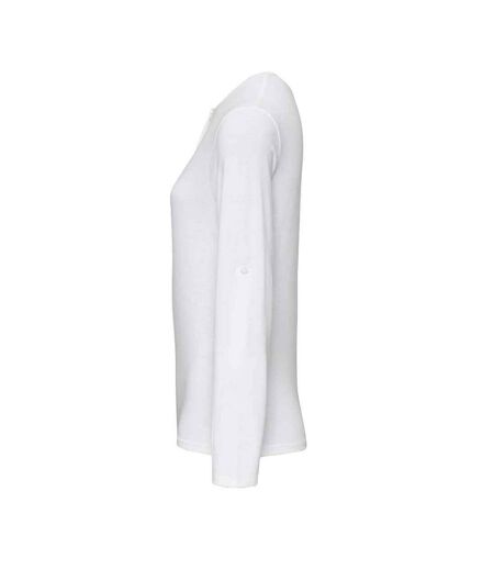 T-shirt Long John Femme Blanc Premier