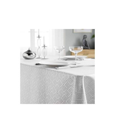 Nappe Jacquard Imprimé Azuline 140x250cm Gris