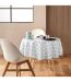 Nappe Ronde Antitache Imprimé Kalini 180cm Gris-4