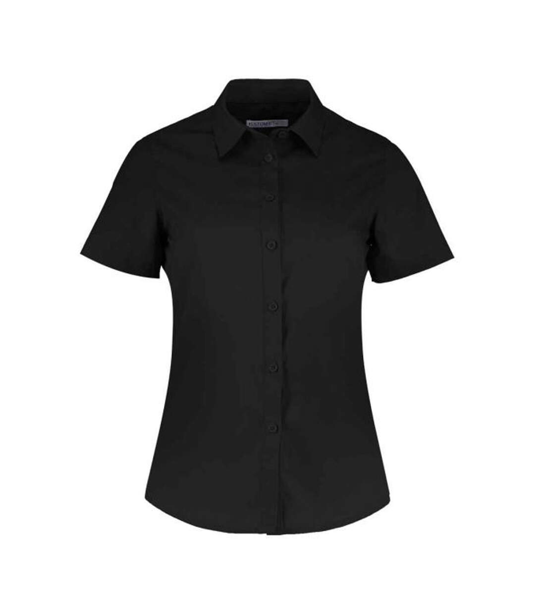Chemisier Manches Courtes Femme Noir Kustom Kit-1