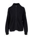 Womens/ladies Knitted Zipped Cardigan Black Urban Classics-1