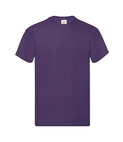 Mens Original T-shirt Purple Fruit Of The Loom