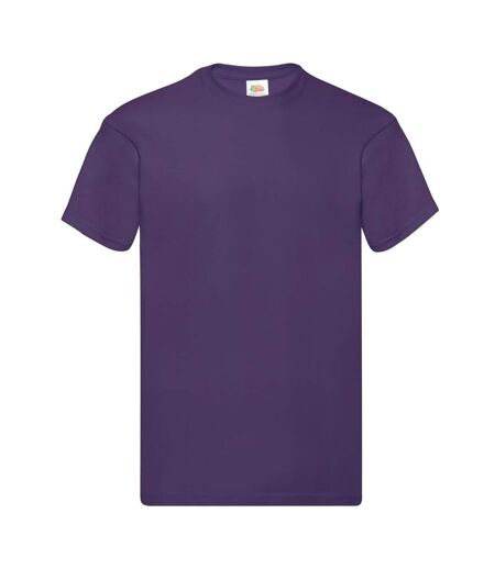 Mens Original T-shirt Purple Fruit Of The Loom