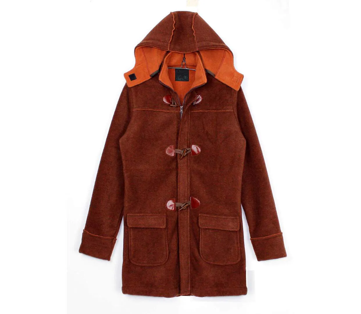 Manteau Polaire Grandes Tailles AXSLOVEN2M Marron/Orange (Axone)-5