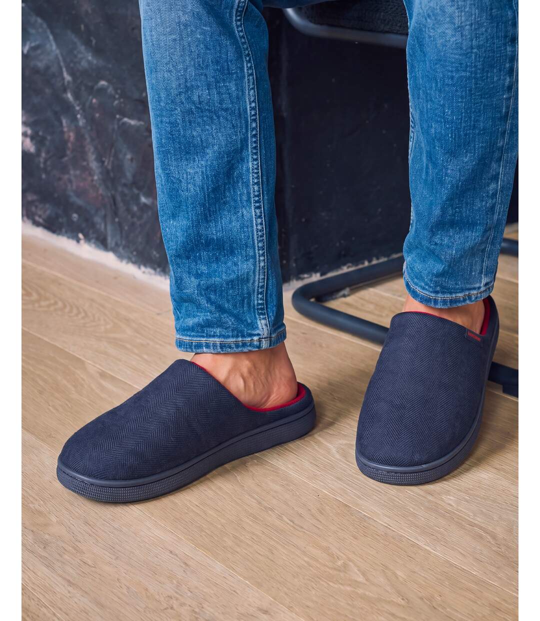 Isotoner Chaussons Mules homme semelle confort ultra-moelleuse-2