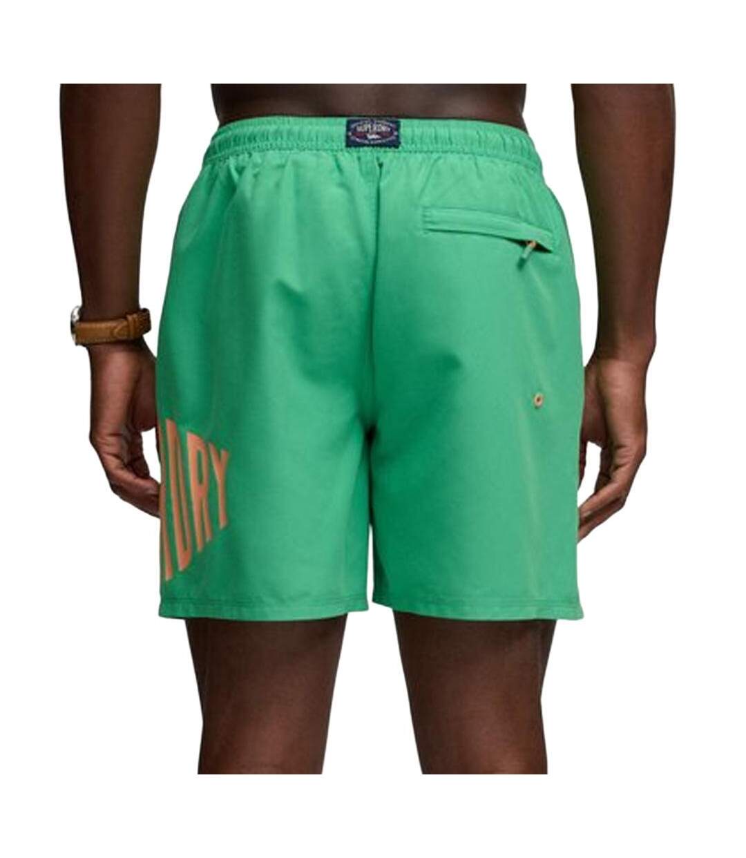 Maillot de bain vert/pêche homme superdry swim-2