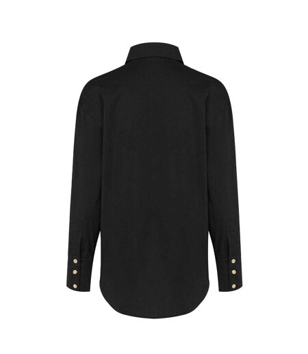 Chemise Manches Longues Motif/style Marque Femme Noir Biba