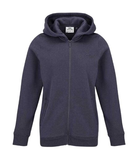 Veste À Capuche Motif/style Logo Femme Anthracite Slazenger
