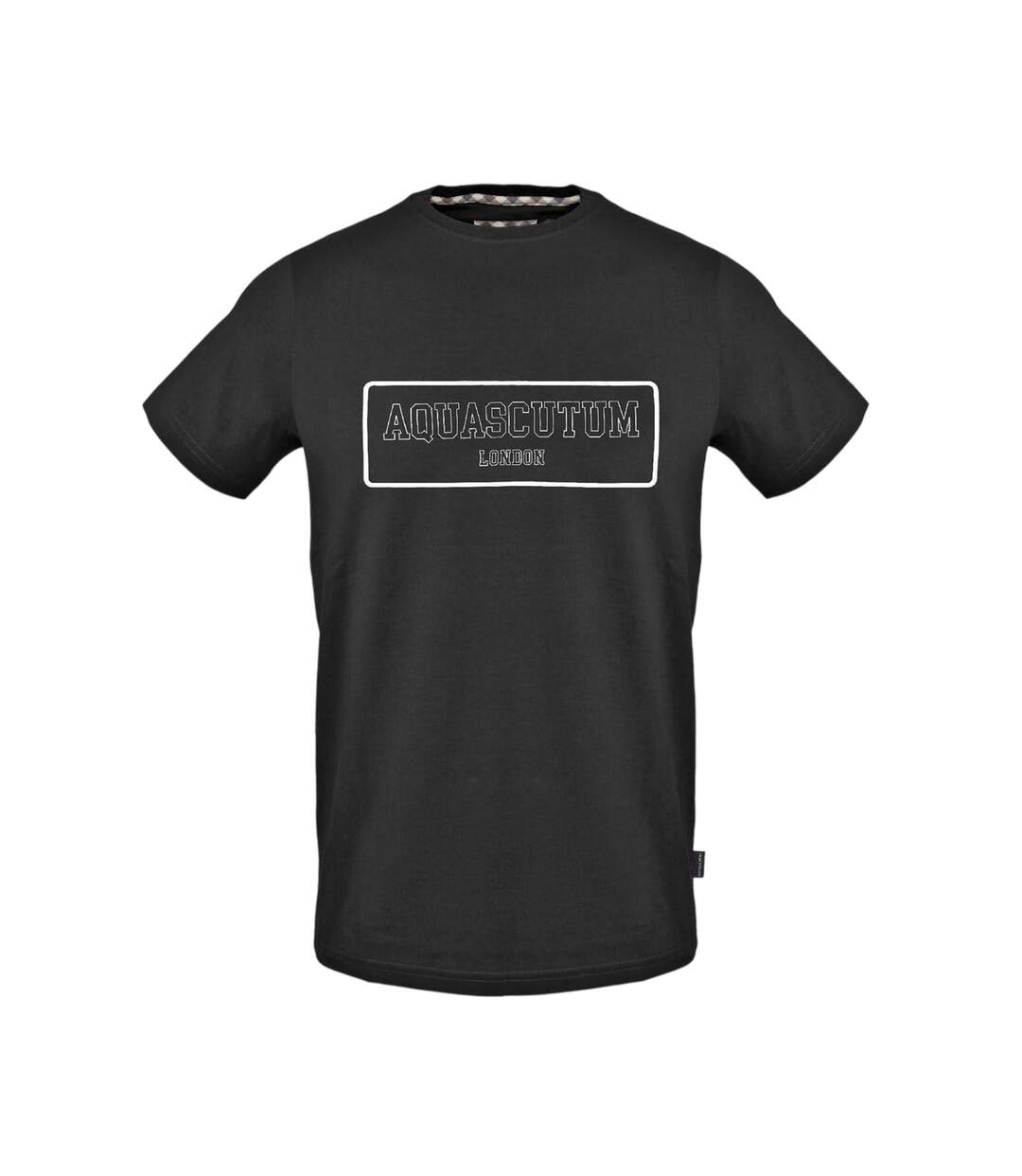 T-shirt Motif/style Lettrage Homme Noir Aquascutum-2
