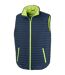 Veste Sans Manches Homme Bleu Marine Vert Clair Result Genuine Recycled-1