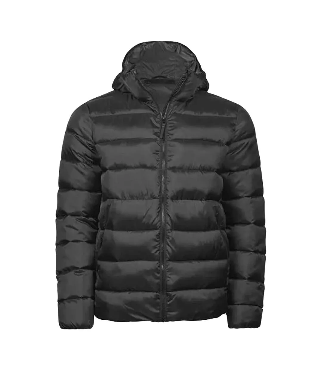 Mens Lite Hooded Jacket Black Tee Jays-1