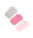 X3 Paires de Chaussettes Grise/Rose Femme Fila Invisible - 35/38