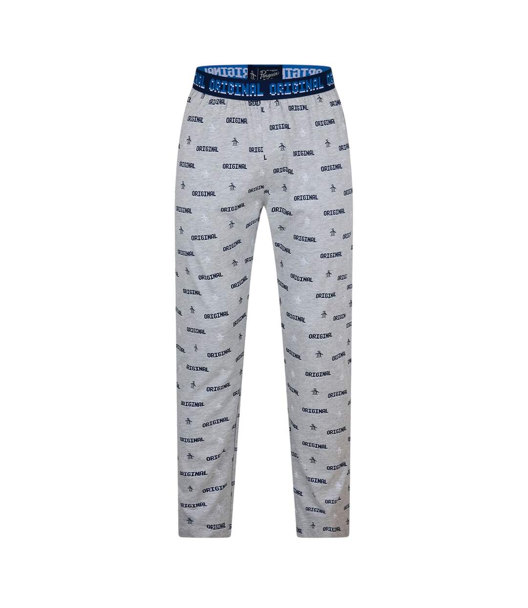Bas De Pyjama Motif/style Texte Du Symbole Homme Gris Original Penguin-1