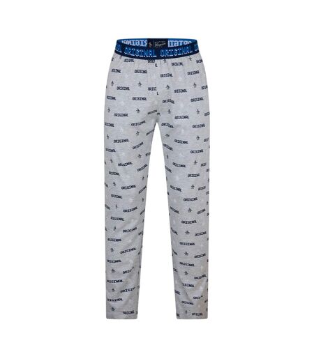 Bas De Pyjama Motif/style Texte Du Symbole Homme Gris Original Penguin