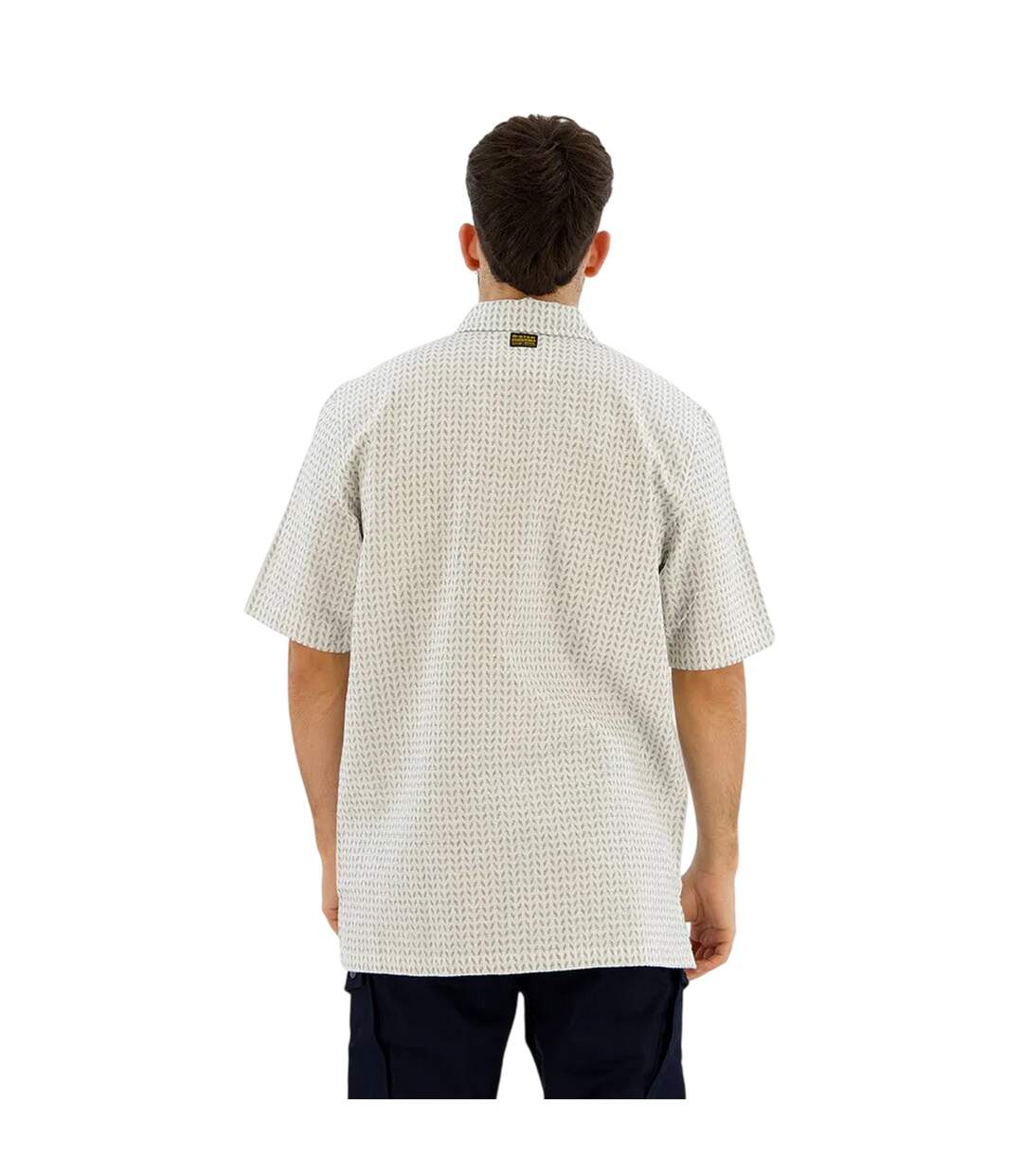 Chemise De Vacances Motif/style Géométrique Homme Bleu Blanc G-Star-3
