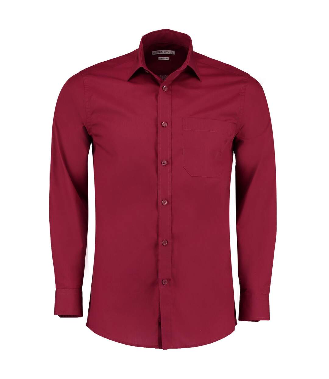 Chemise formelle homme bordeaux Kustom Kit-1