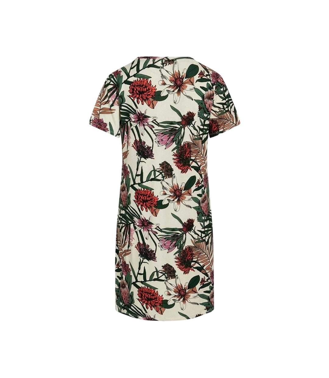 Robe T-shirt Motif/style Protéa Jacqueline Femme Blanc Neige CCDK Copenhagen-3