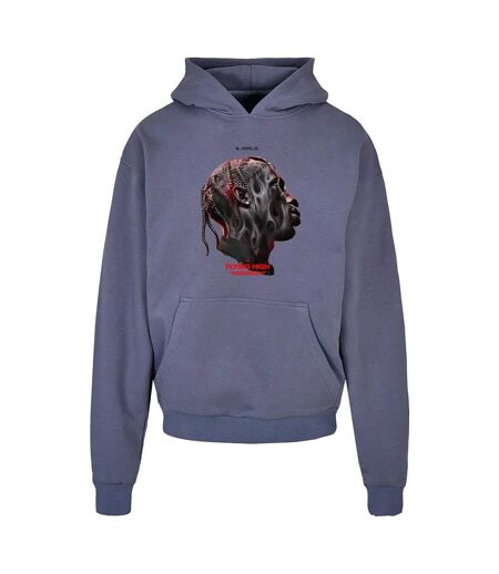 Sweat À Capuche Flying High Homme Vieux Bleu Mister Tee