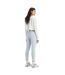 Womens/ladies 710 Faithfully Yours Skinny Jeans Light Blue Levis-2