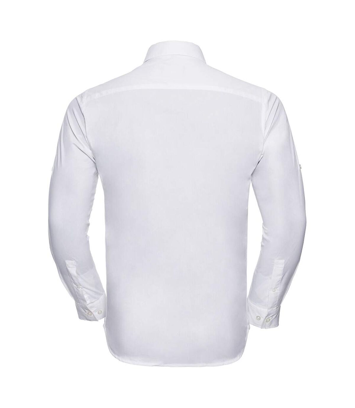 Russell Collection Mens Long / Roll-Sleeve Work Shirt (Zinc) - UTRW3260