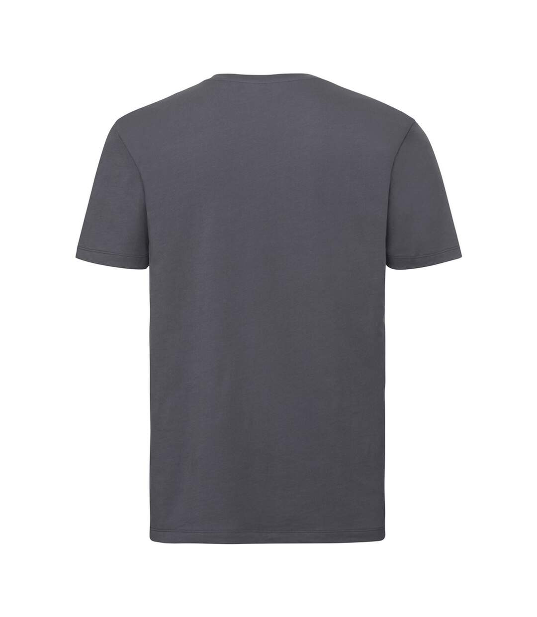 Russell Mens Authentic Pure Organic T-Shirt (Convoy Gray)