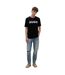 Mens Dulivio Contrast Logo T-shirt Black White Hugo-3